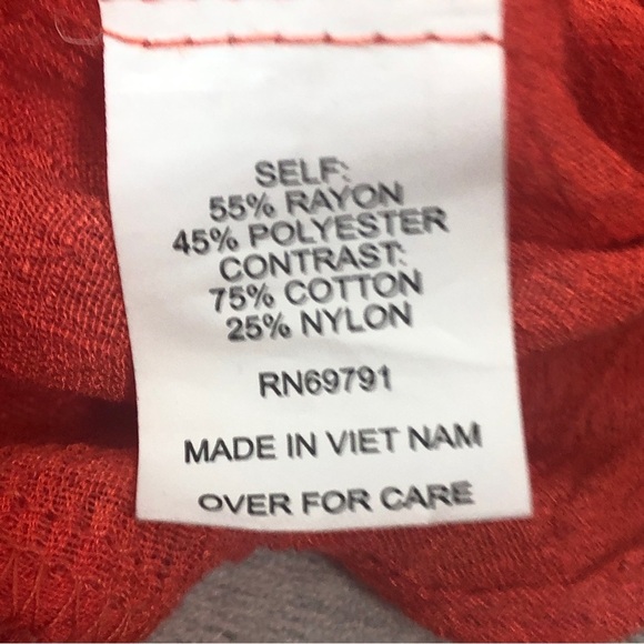 Fig and Flower Boho Embroidered Lace Top Small - Picture 5 of 8